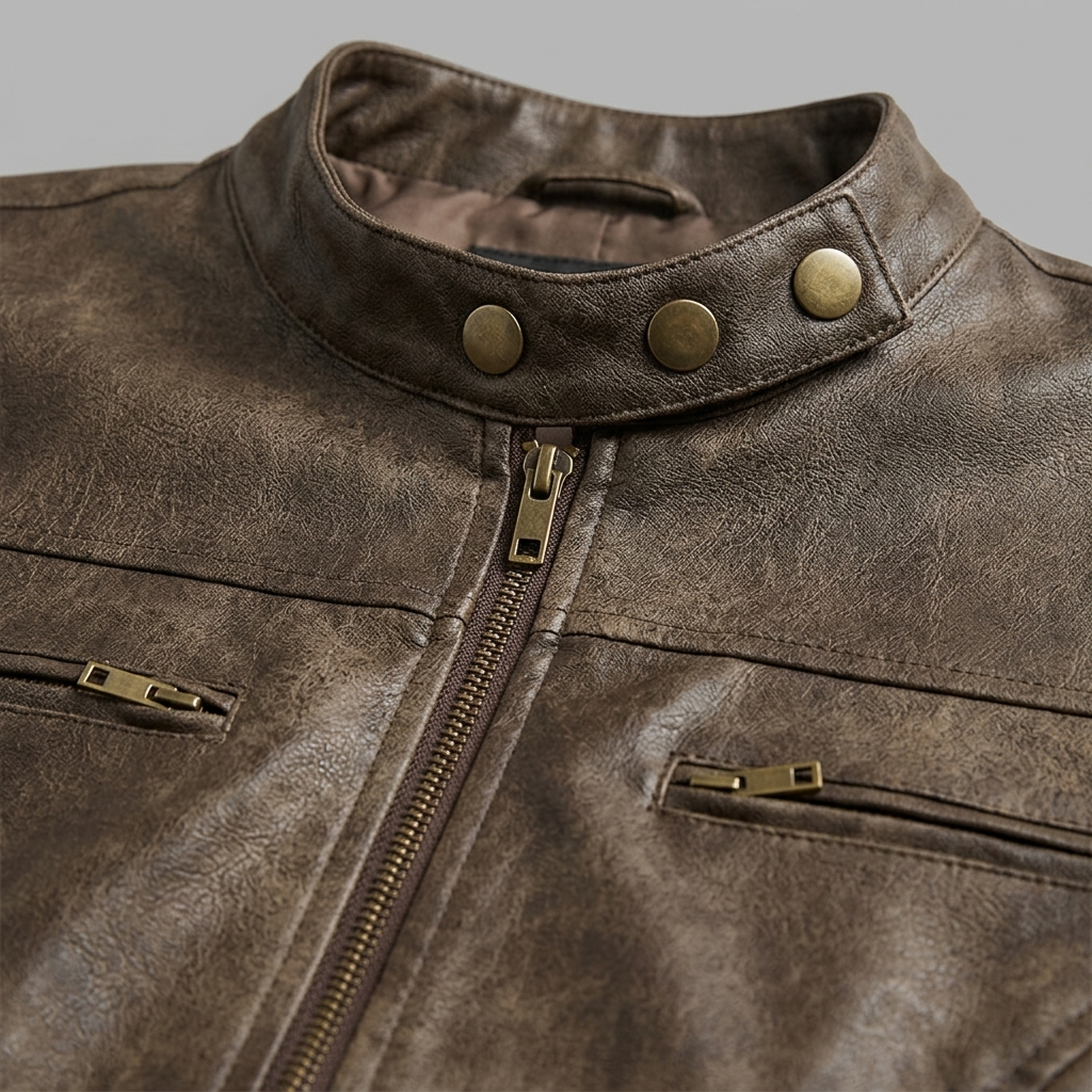 Faux Leather Biker Jacket