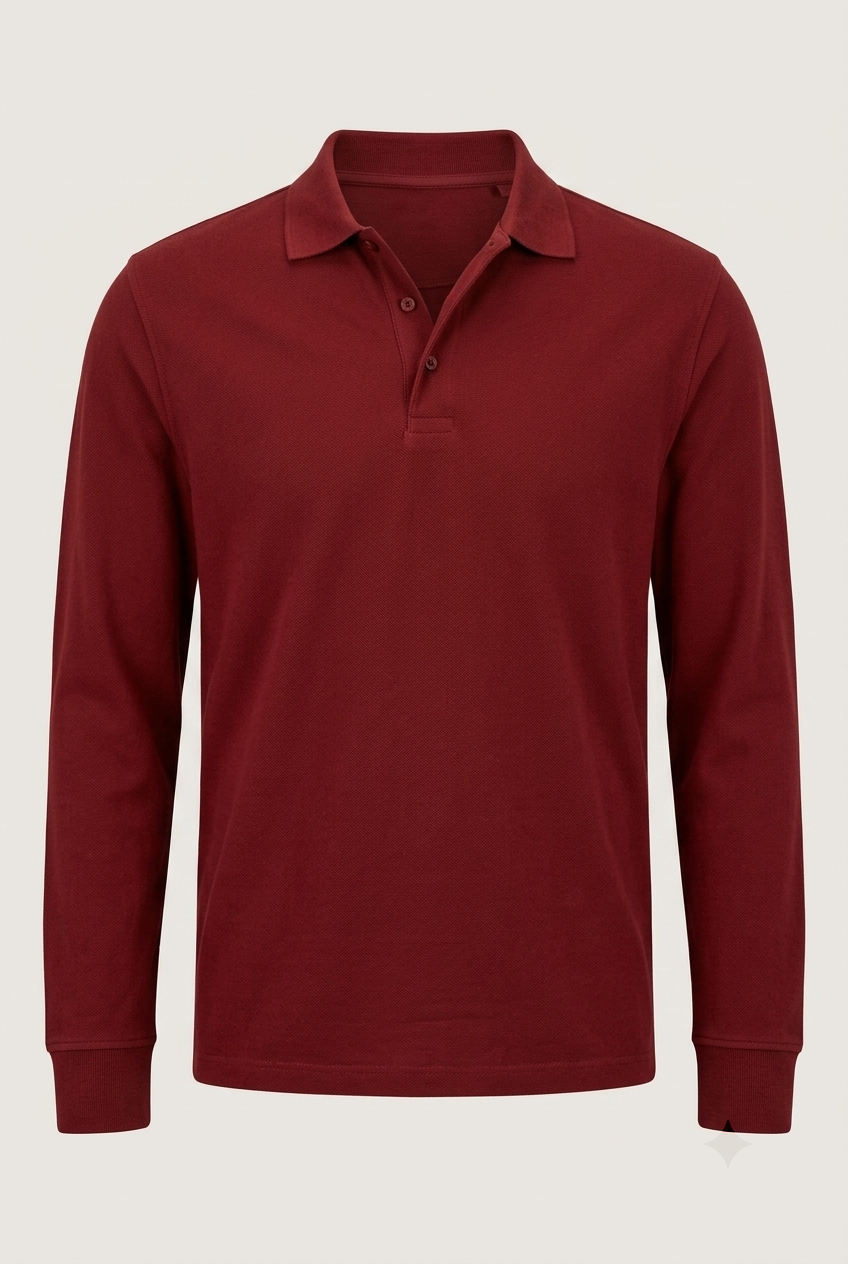 Areila Men's Long Sleeve Polo Shirt