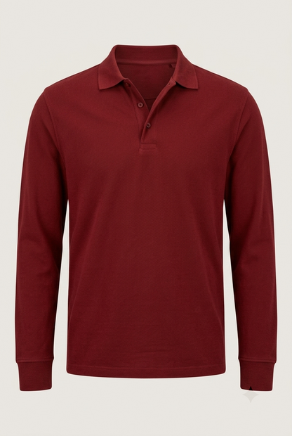Areila Men's Long Sleeve Polo Shirt