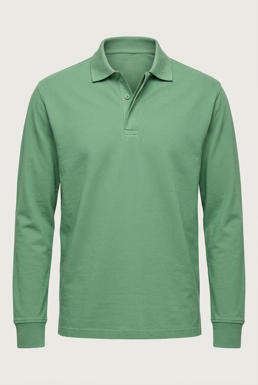 Areila Men's Long Sleeve Polo Shirt