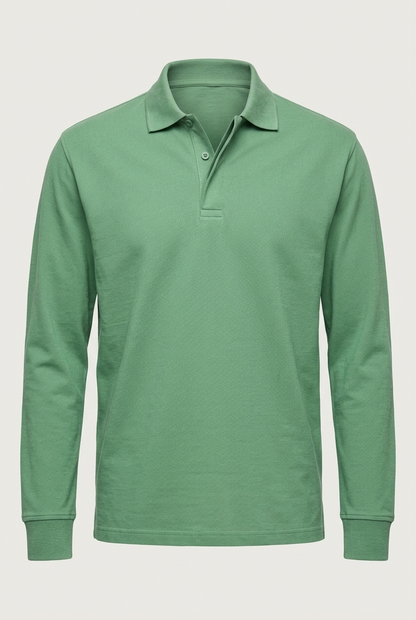Areila Men's Long Sleeve Polo Shirt