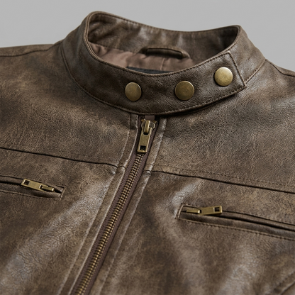 Faux Leather Biker Jacket