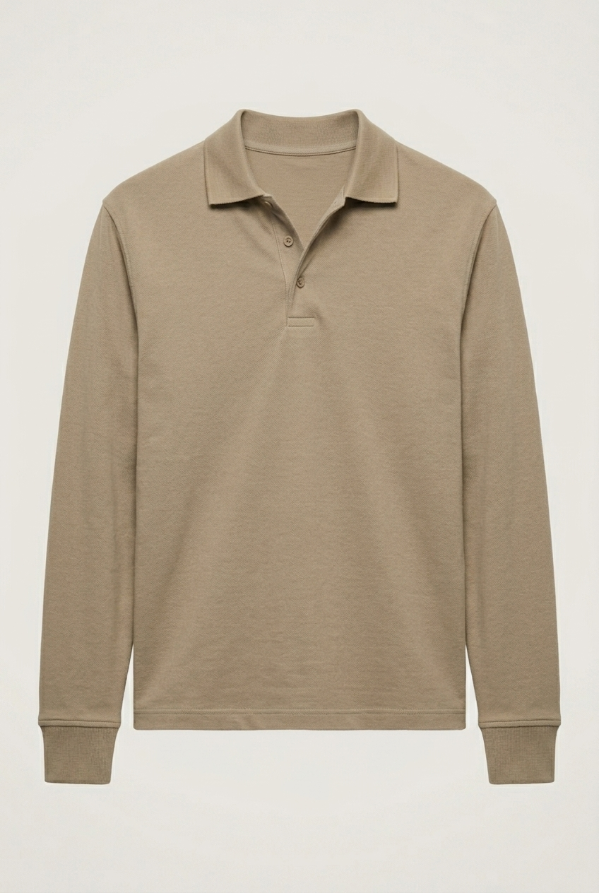 Areila Men's Long Sleeve Polo Shirt