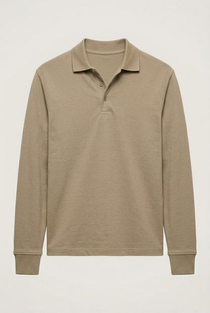 Areila Men's Long Sleeve Polo Shirt