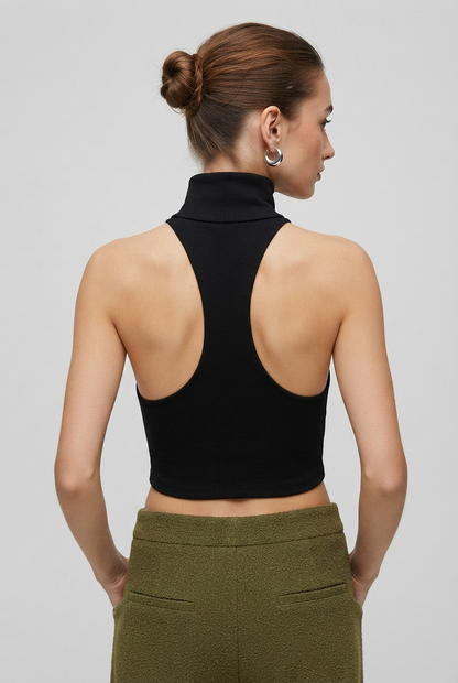 Women's Strapless Choker Tube Top