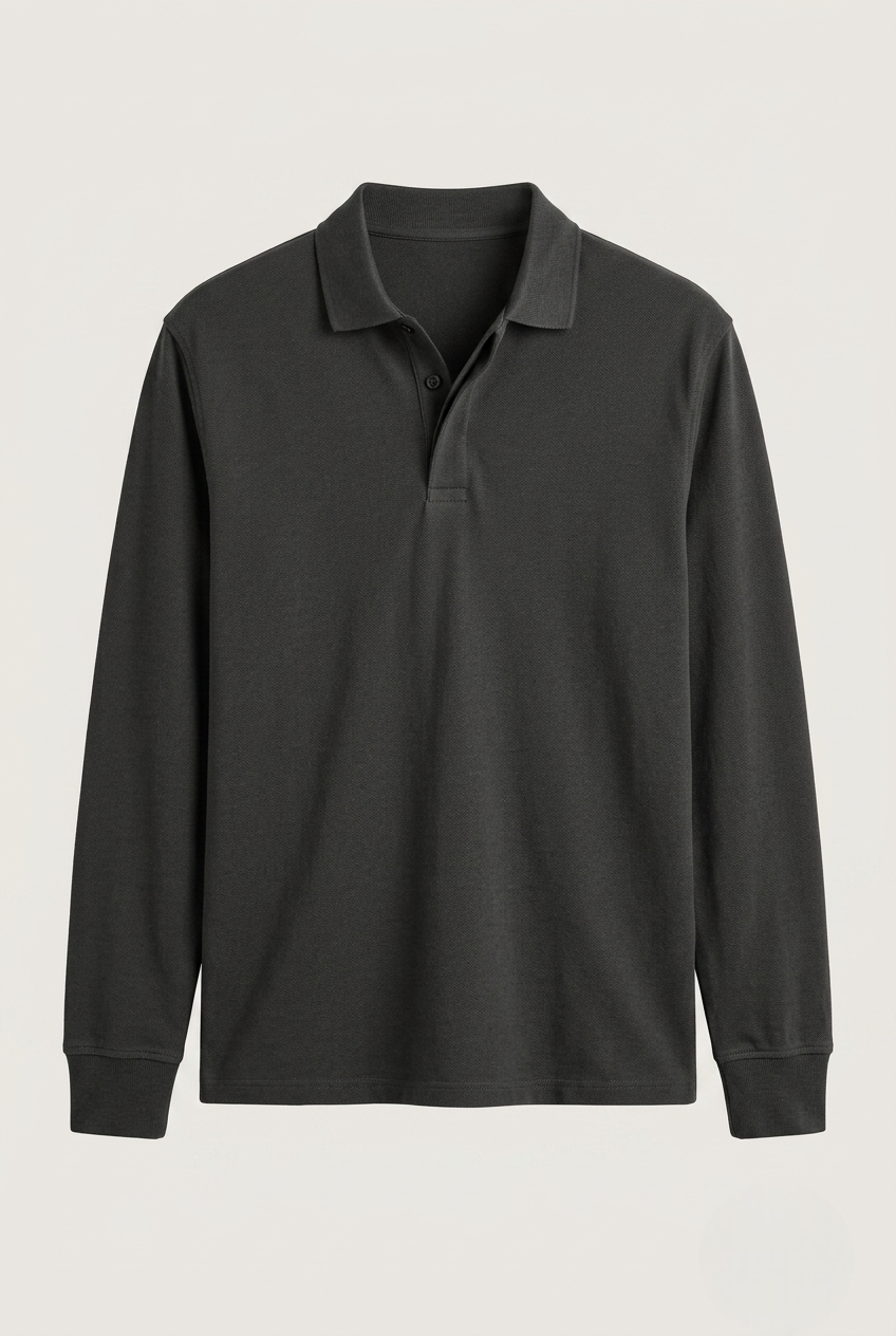 Areila Men's Long Sleeve Polo Shirt
