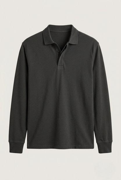 Areila Men's Long Sleeve Polo Shirt