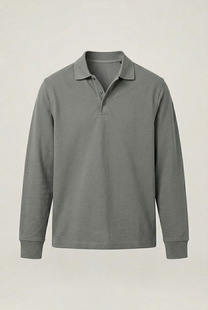 Areila Men's Long Sleeve Polo Shirt
