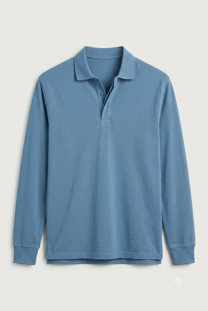 Areila Men's Long Sleeve Polo Shirt