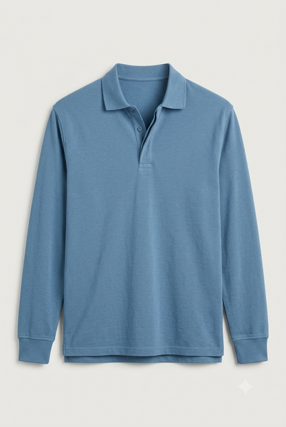 Areila Men's Long Sleeve Polo Shirt