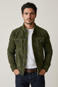 Areila Suede Trucker Jacket