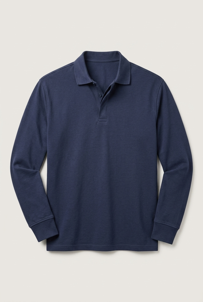 Areila Men's Long Sleeve Polo Shirt