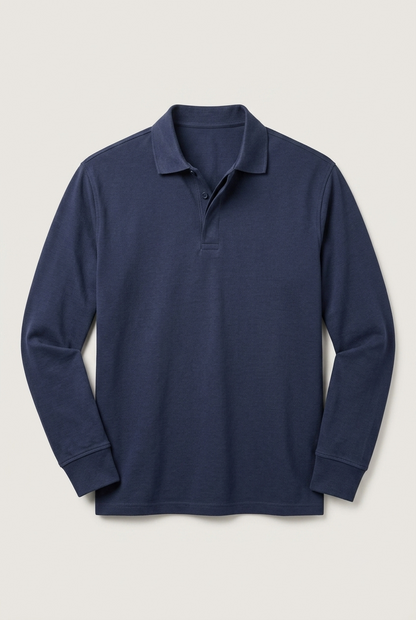 Areila Men's Long Sleeve Polo Shirt