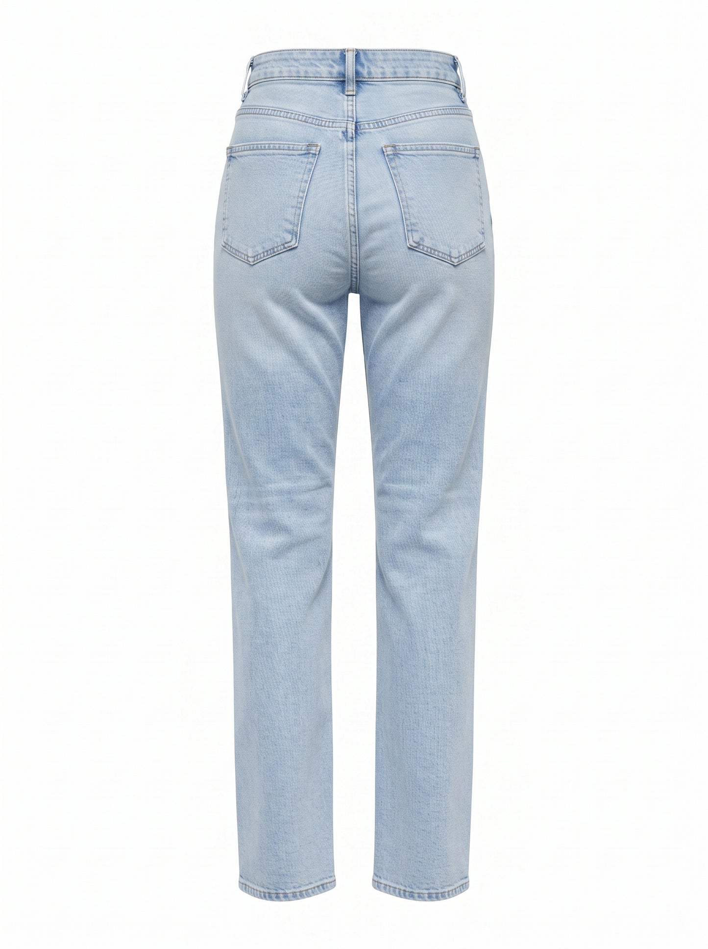 Women's High-Waisted Slim Straight Jeans