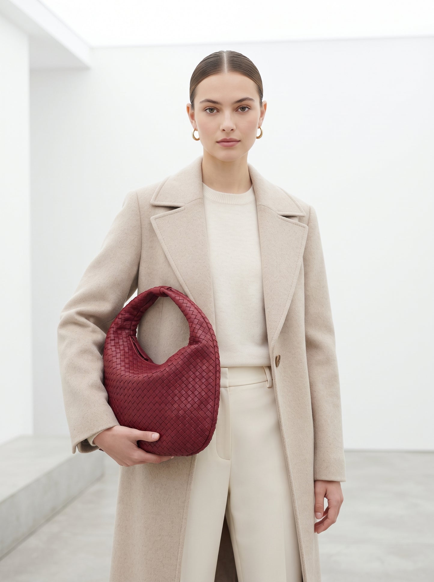 Woven Hobo Shoulder Bag