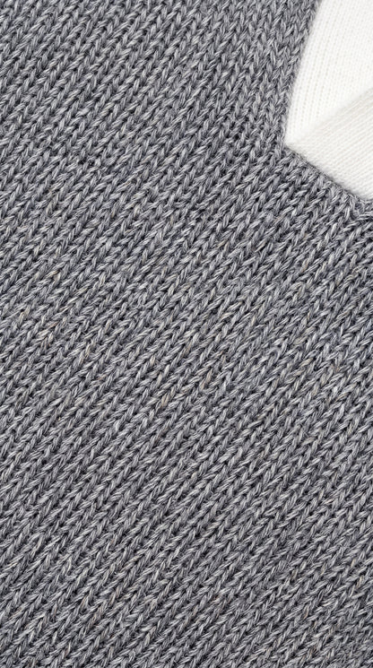Areila Contrast Knit Short Sleeve Slim Fit Polo