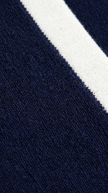 Areila Contrast Knit Short Sleeve Slim Fit Polo