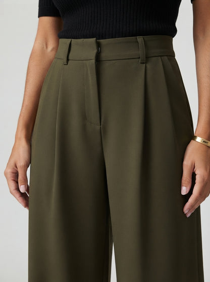 Women's High-Waisted Wide Leg Trousers
