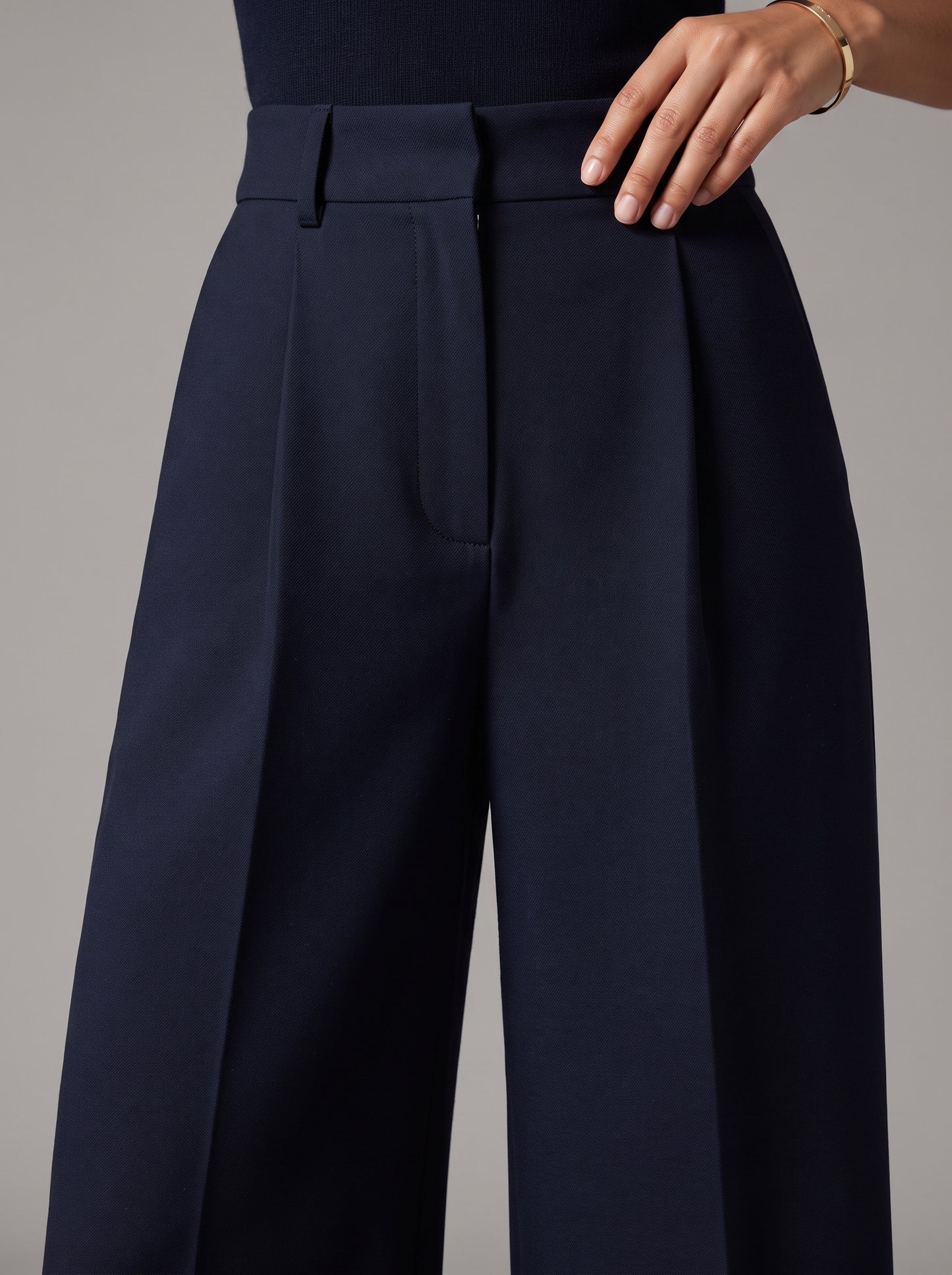 Women's High-Waisted Wide Leg Trousers