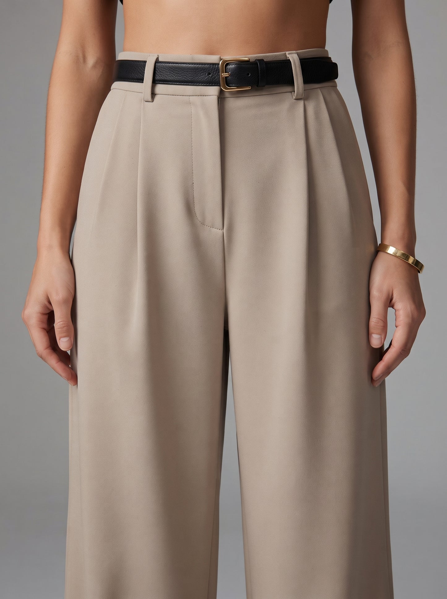 Women's High-Waisted Wide Leg Trousers