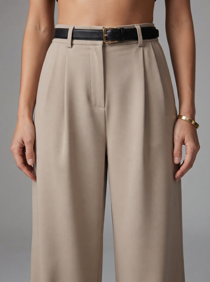 Women's High-Waisted Wide Leg Trousers