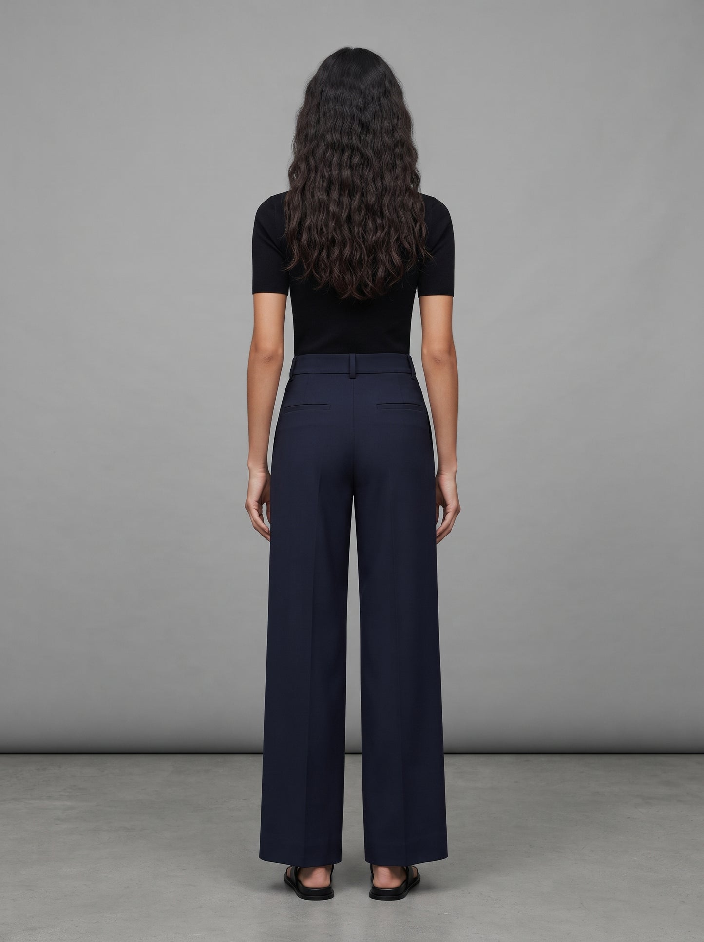 Women's High-Waisted Wide Leg Trousers