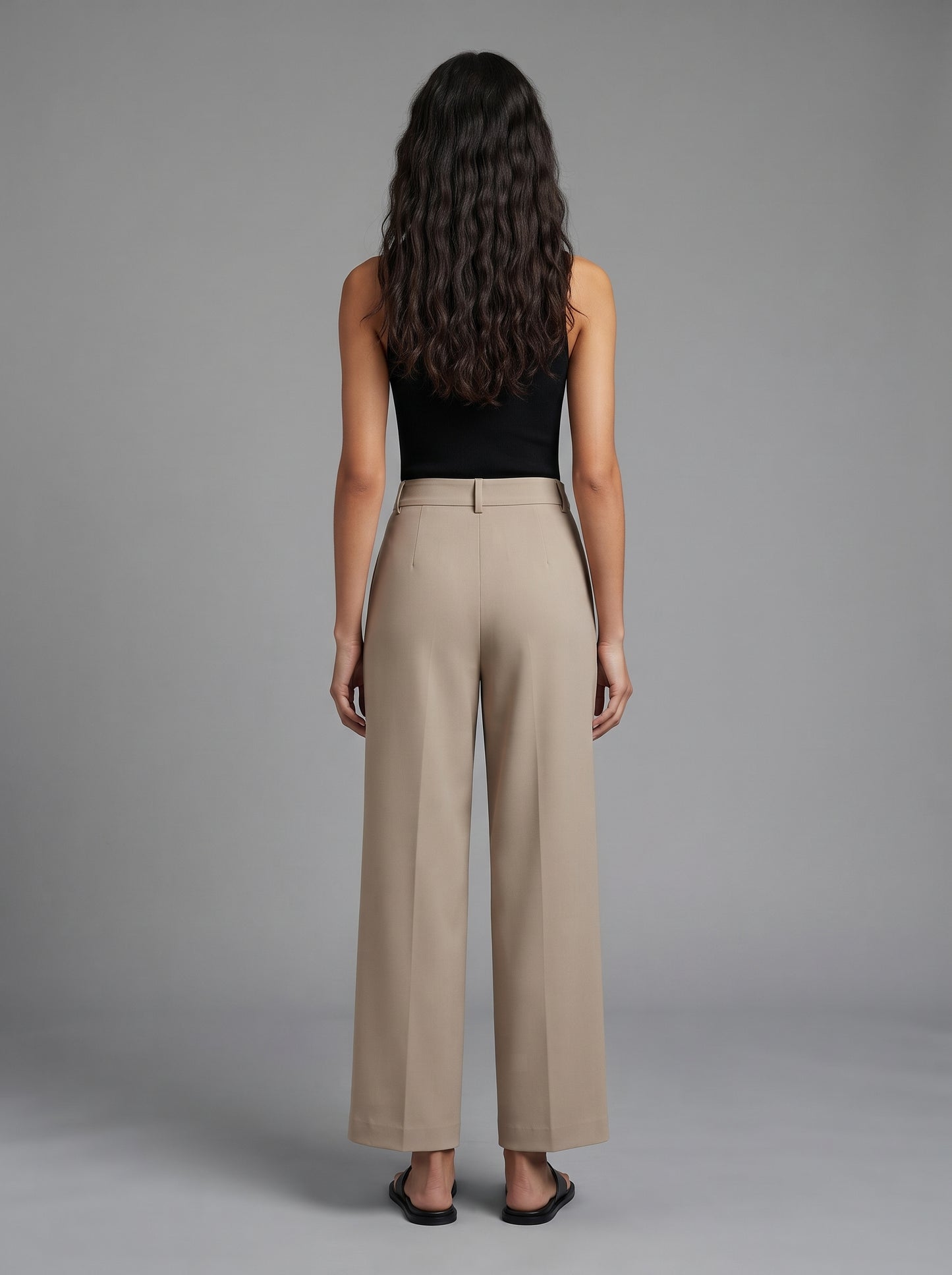 Women's High-Waisted Wide Leg Trousers