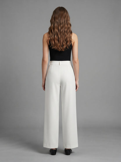 Women's High-Waisted Wide Leg Trousers