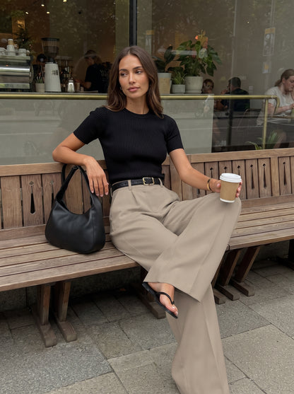 Women's High-Waisted Wide Leg Trousers