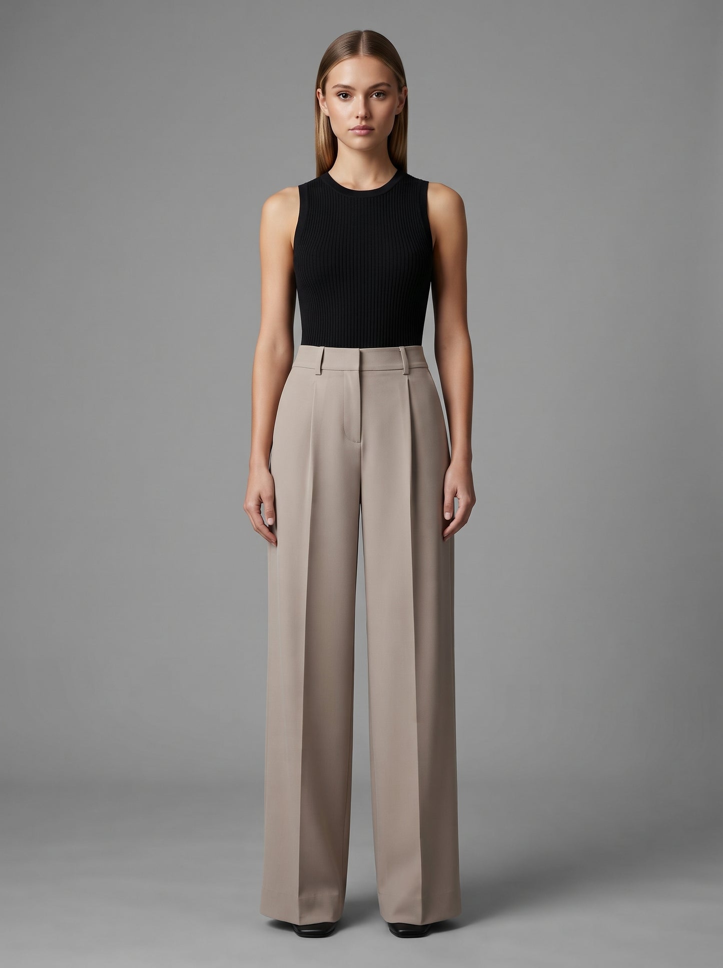 Women's High-Waisted Wide Leg Trousers