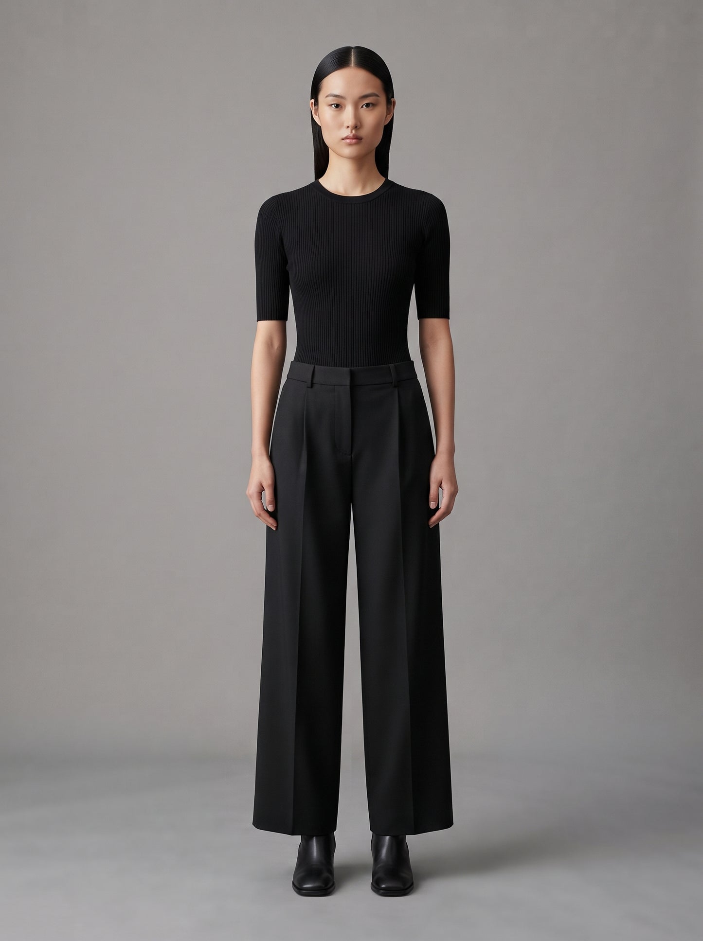 Women's High-Waisted Wide Leg Trousers