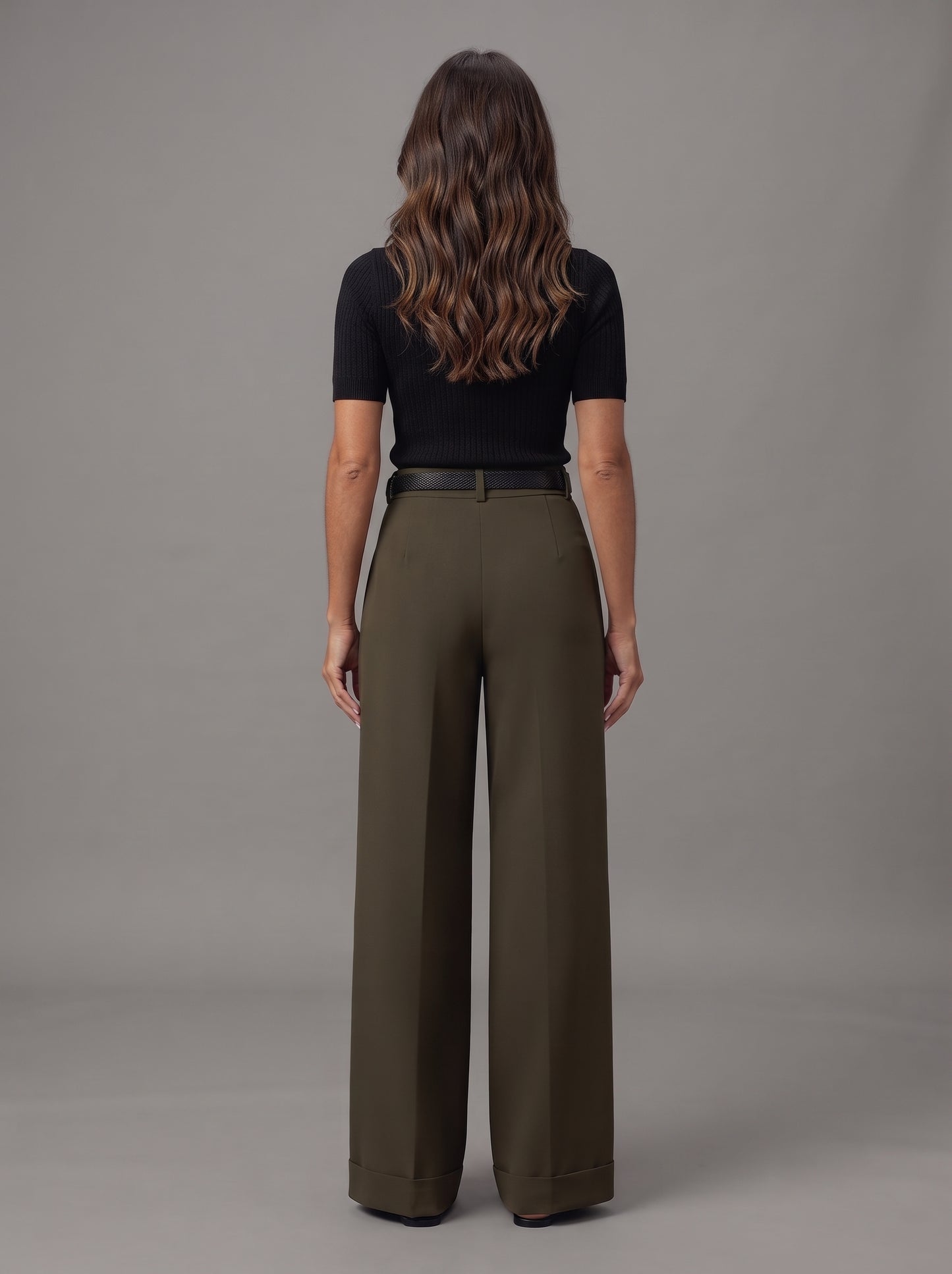 Women's High-Waisted Wide Leg Trousers