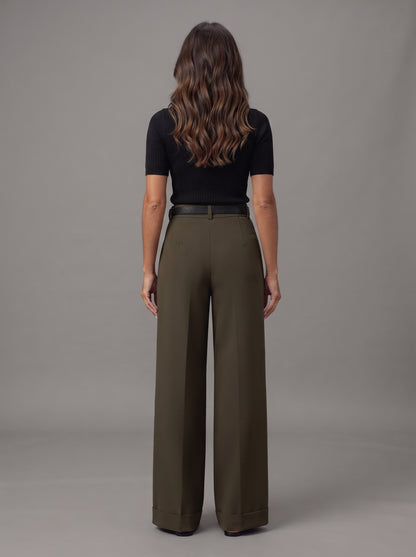Women's High-Waisted Wide Leg Trousers
