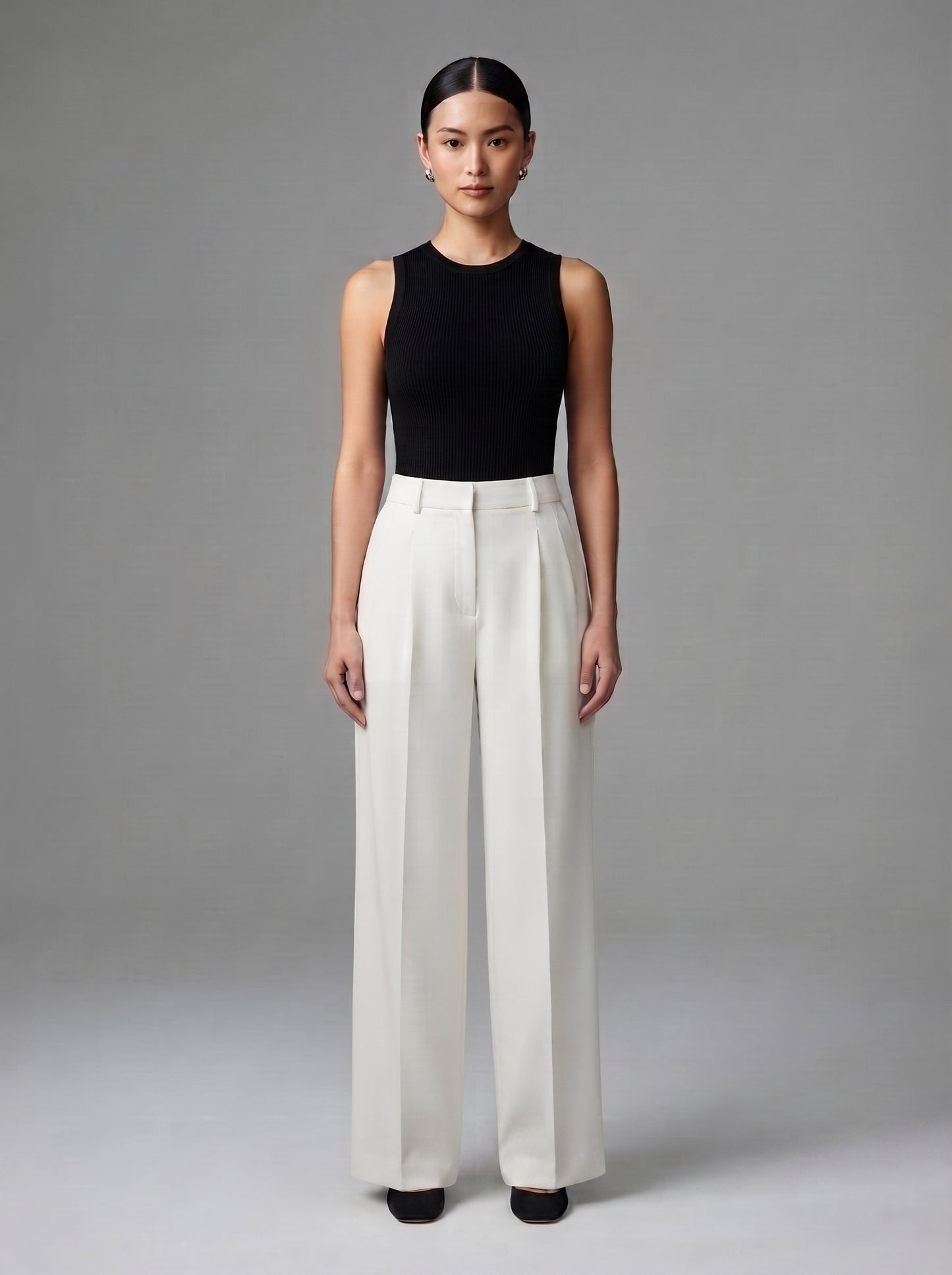 Women's High-Waisted Wide Leg Trousers