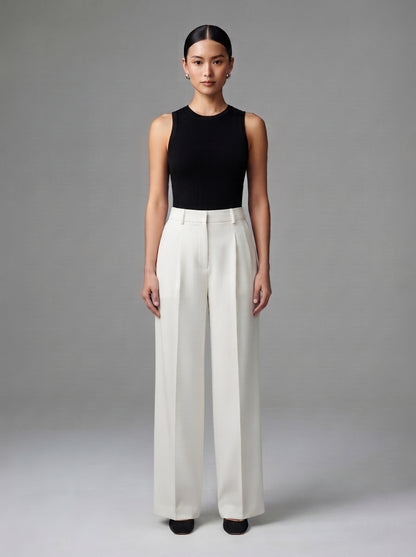 Women's High-Waisted Wide Leg Trousers